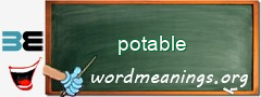 WordMeaning blackboard for potable